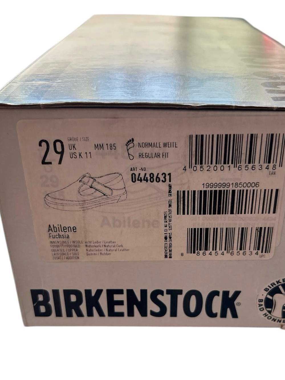 New in Box Birkenstock Abilene Fuschia Adjustable Strap Shoes Size 11 - Picture 6 of 8